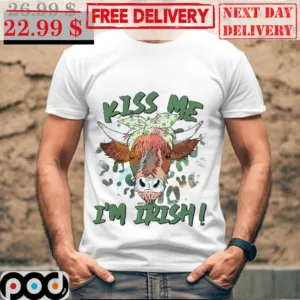 Cow Kiss Me I'm Irish St Patrick's Day Shirt