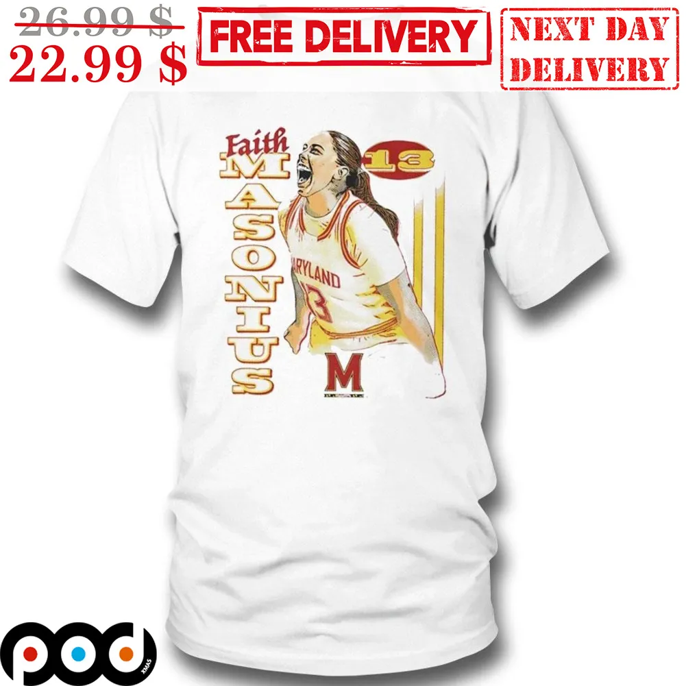 Faith Masonius 13 Maryland Terraphins Shirt
