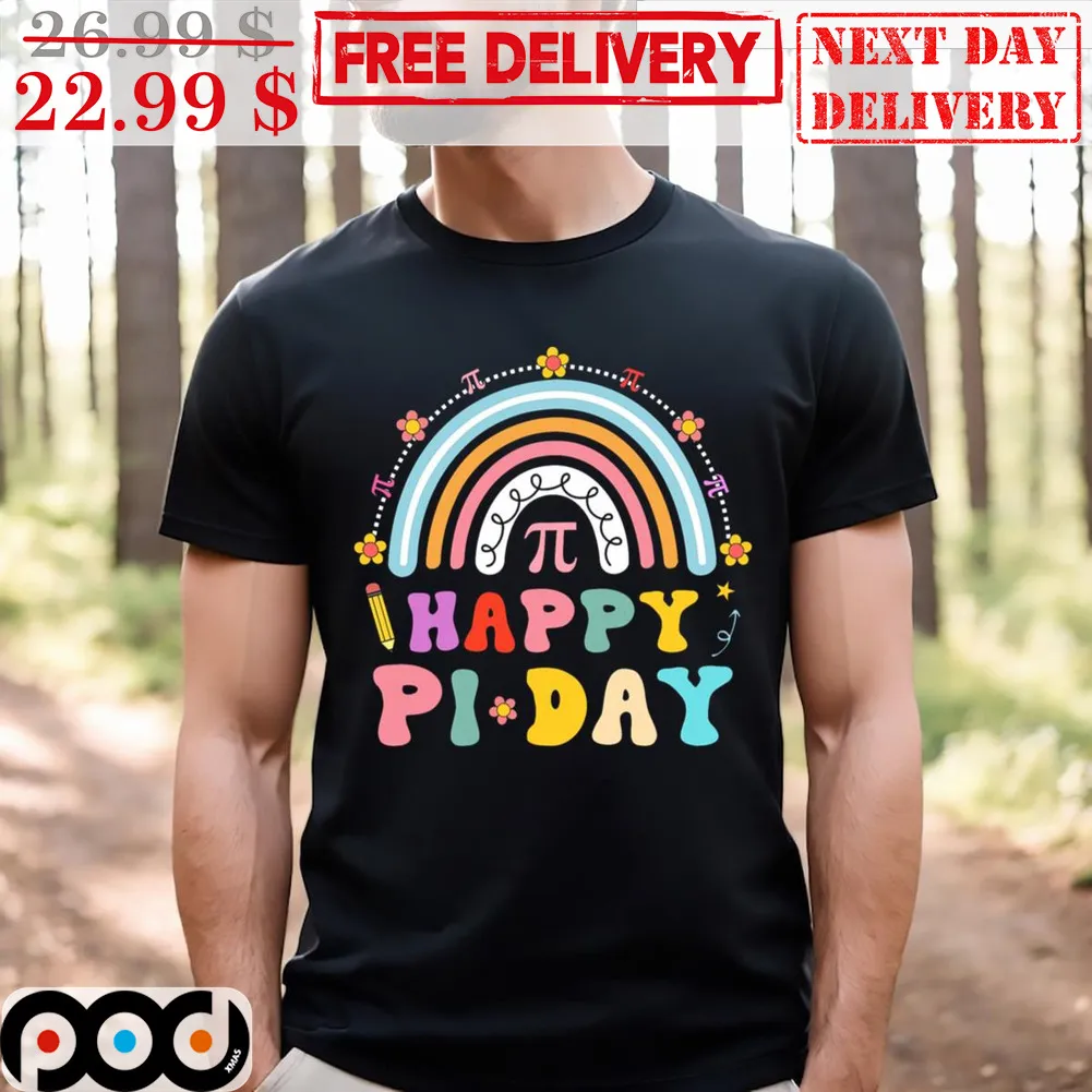 Happy Pi Day Rainbow Math Shirt