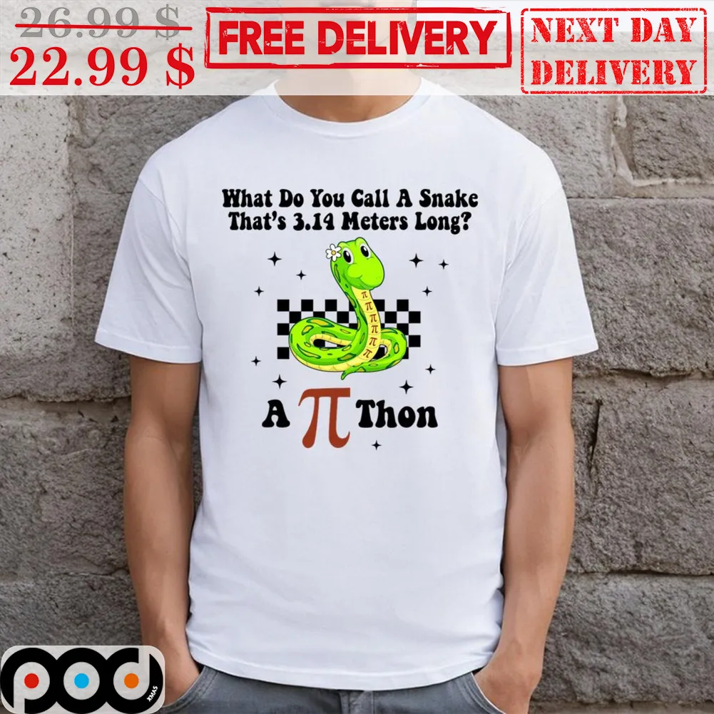 Pi Day What Do You Call A Snake That's 3.14 Meters Long A Pi Thon Shirt