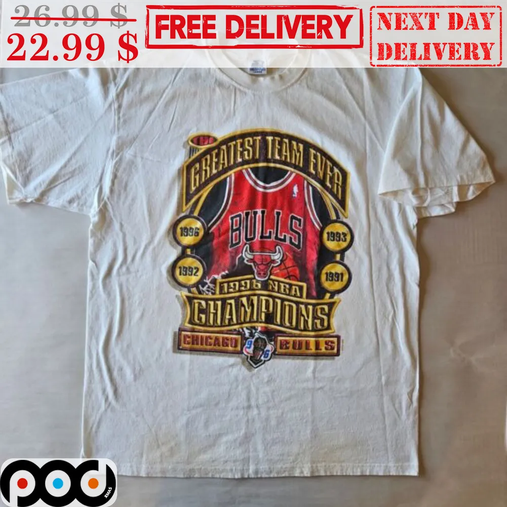 Chicago Bulls Greatest Team Ever 1996 NBA Champions Shirt