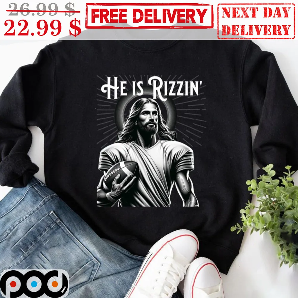 Jesus Basketball He Is Rizzin' Shirt