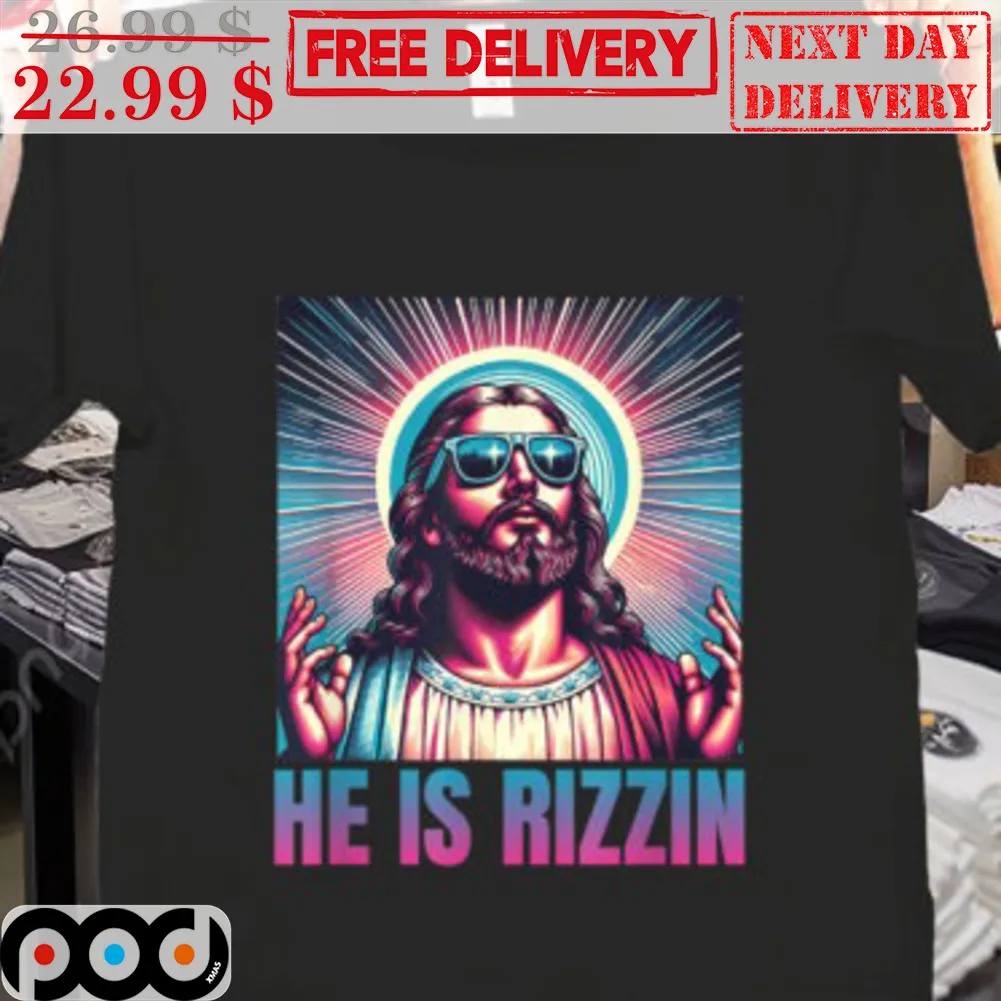 Jesus He Is Rizzin' Graphic Shirt
