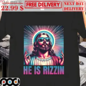 Jesus He Is Rizzin' Graphic Shirt