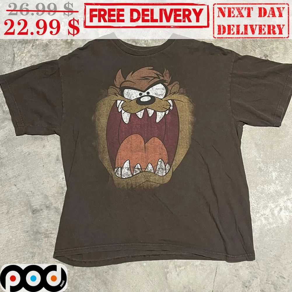 Taz-Mania Looney Tunes Cartoon Vintage Shirt