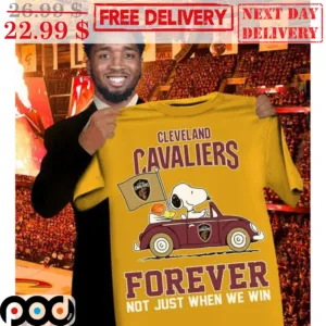 Snoopy Cleveland Cavaliers Forever Not Just When We Win Shirt