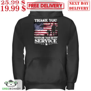 Thank You For Your Service American Flag Shirt