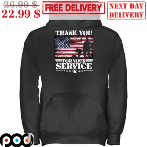 Thank You For Your Service American Flag Shirt