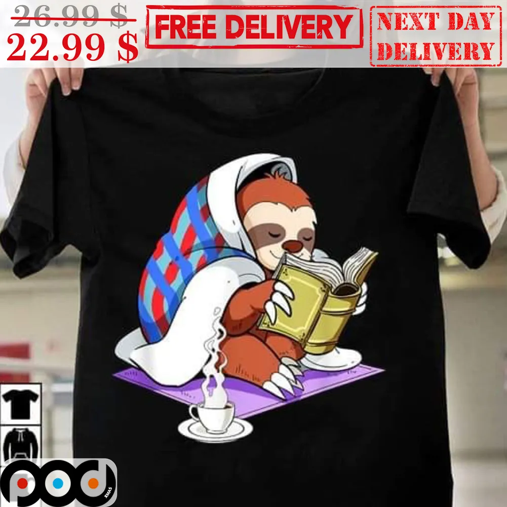I Love Sloth Read Book Shirt
