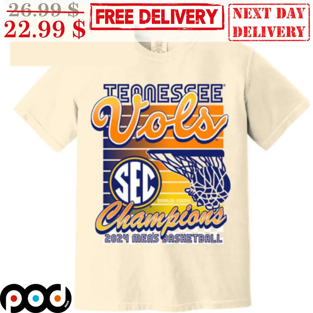 Tennessee Vols Sec Champions 2024 Men's Basketball Shirt