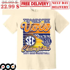 Tennessee Vols Sec Champions 2024 Men's Basketball Shirt