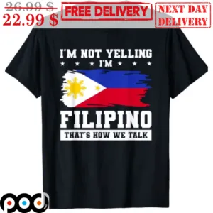 I'm Not Yelling I'm Filipino That's How We Talk Shirt