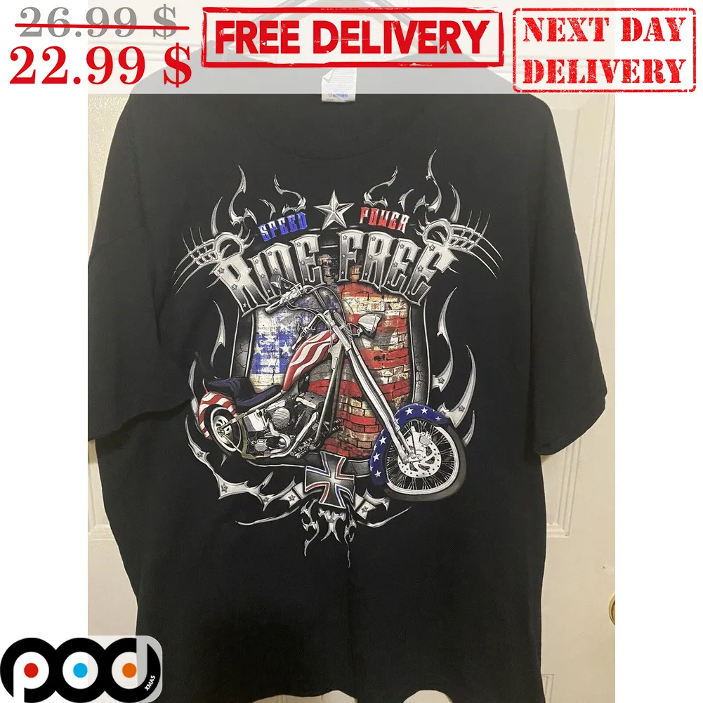 Motorcycle Speed Power Ride Free Vintage Shirt