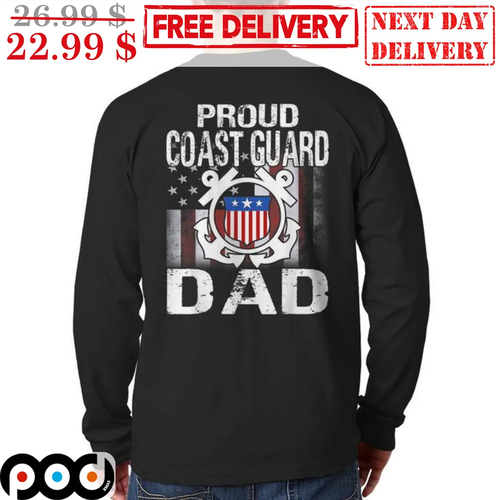Proud Coast Guard Dad Vintage Shirt