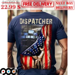 Proud Dispatcher American Flag Vintage Shirt
