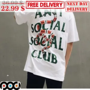 Snake Anti Social Club Shirt