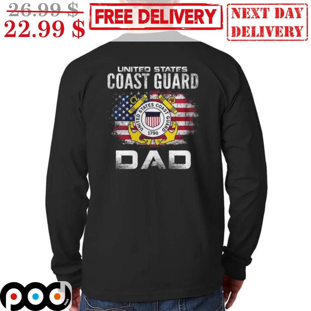 United States Coast Guard Dad Vintage Shirt