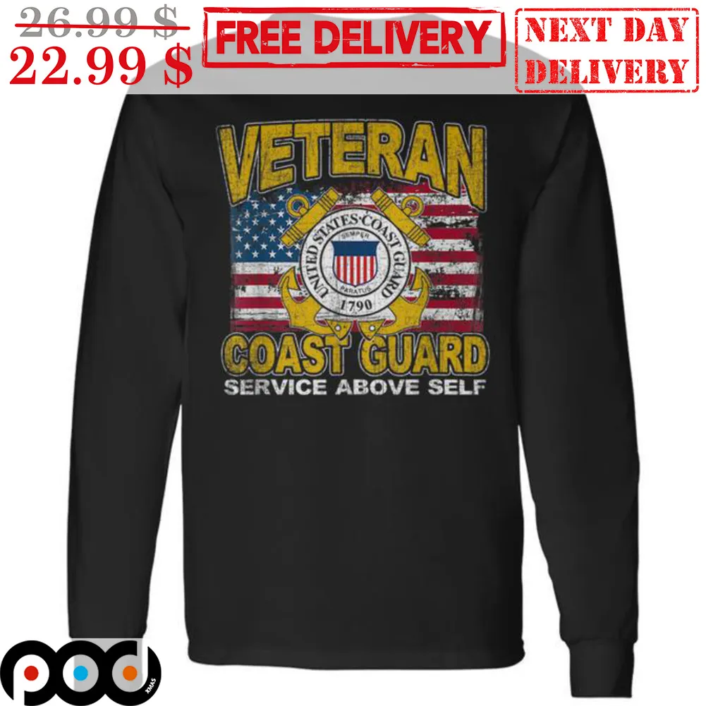 Veteran Coast Guard Service Above Self Vintage Shirt