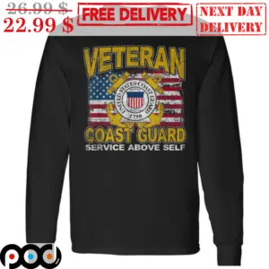 Veteran Coast Guard Service Above Self Vintage Shirt