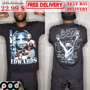 Lone Edwards Anti Social Club UFC Shirt