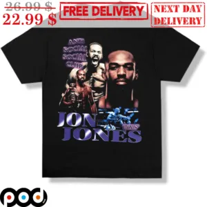 Jon Jones Bones Anti Social Club UFC Shirt