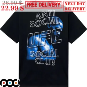 Jon Jones UFC Anti Social Club Shirt