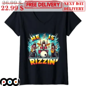 Jesus Drummer He Is Rizzin Shirt
