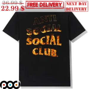 Fire Anti Social Club Shirt