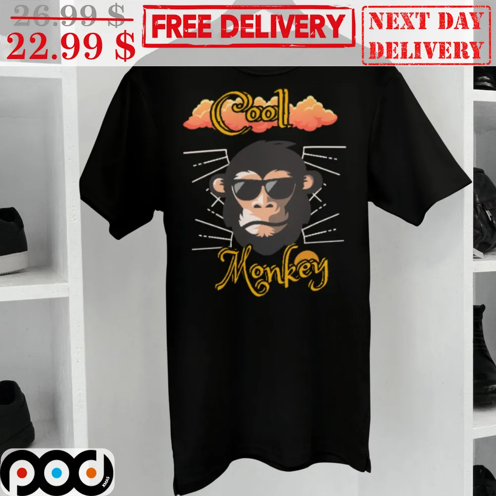 Cool Monkey Glasses Graphic Shirt