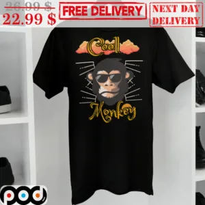 Cool Monkey Glasses Graphic Shirt