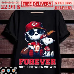 Snoopy Kansas City Chiefs Forever Not Just When We Win Shirt
