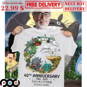 40th Anniversary 1985-2025 Stuido Ghibli Shirt
