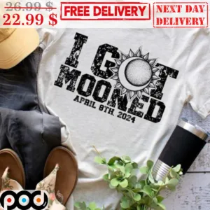 I Got Mooned Arpil 8th 2024 Vintage Shirt