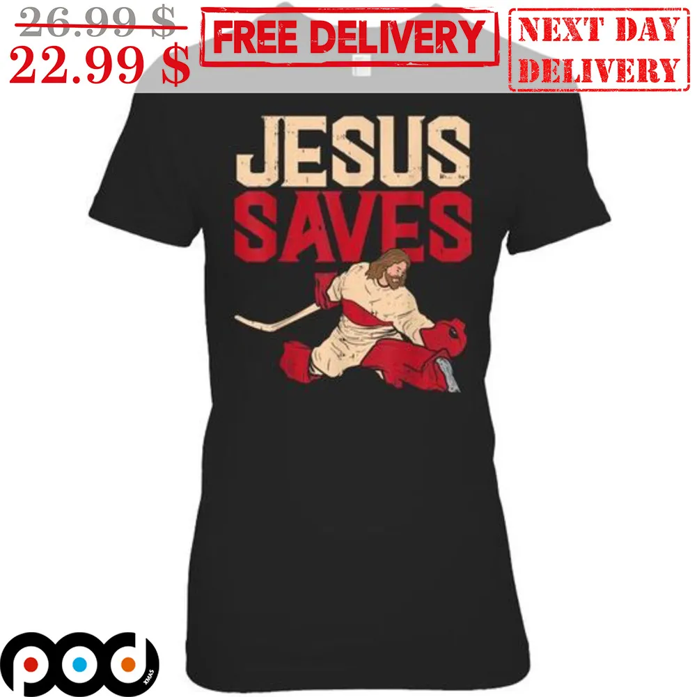 Jesus Saves Hockey Vintage Shirt