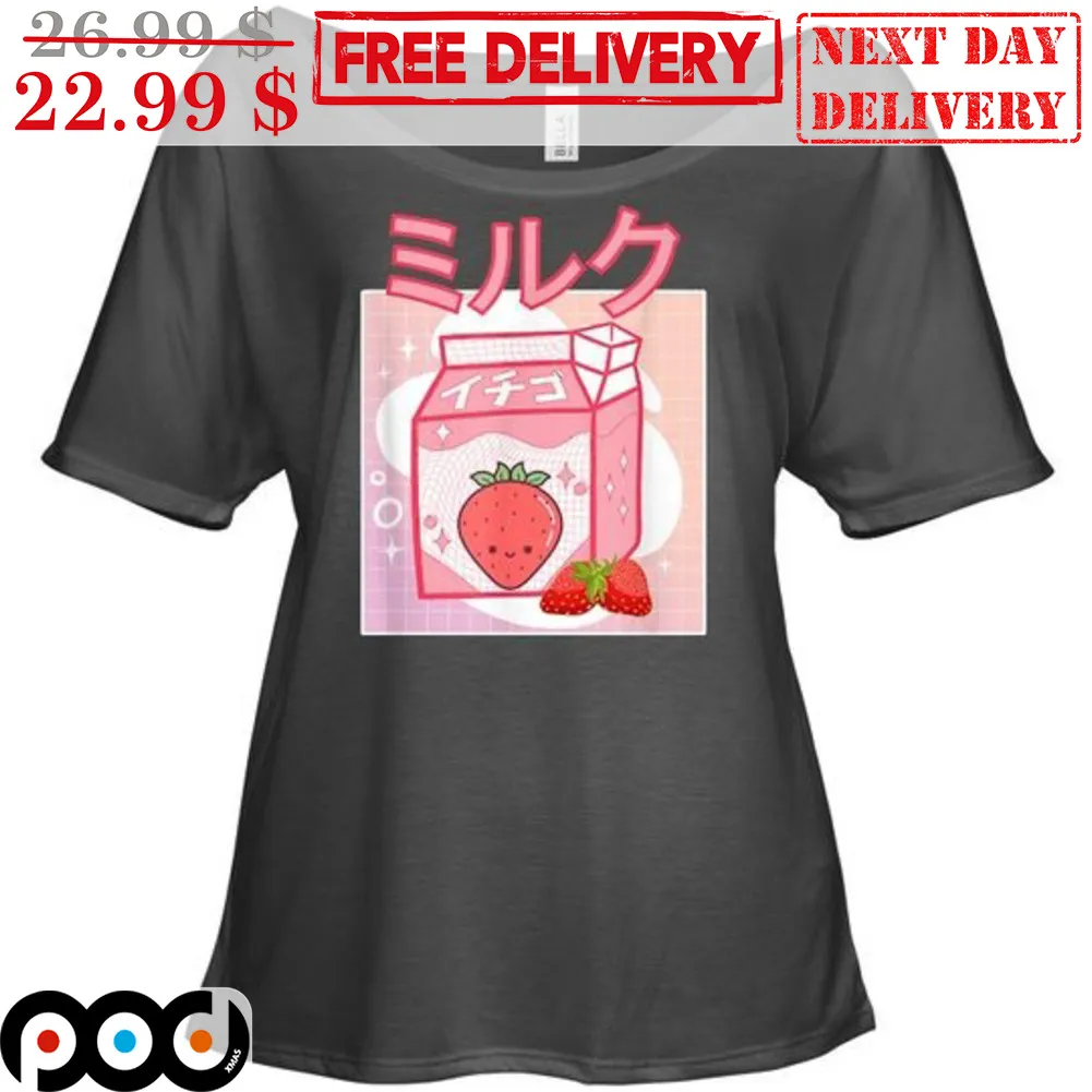 Pink Strawberry Milk Cute Retro Shirt