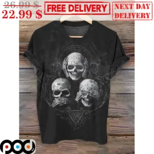 Skulls No Speak No Heart No See Shirt