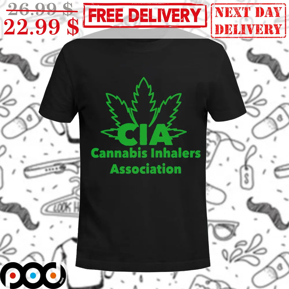 Weed CIA Cannabis Inhalers Association Shirt