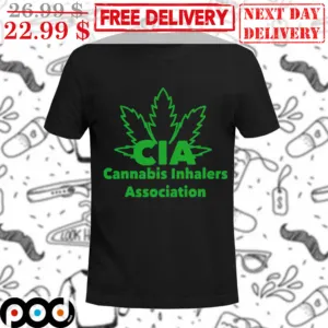 Weed CIA Cannabis Inhalers Association Shirt