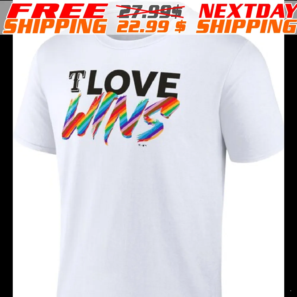 Fanatics Branded Texas Rangers White Love Wins Shirt