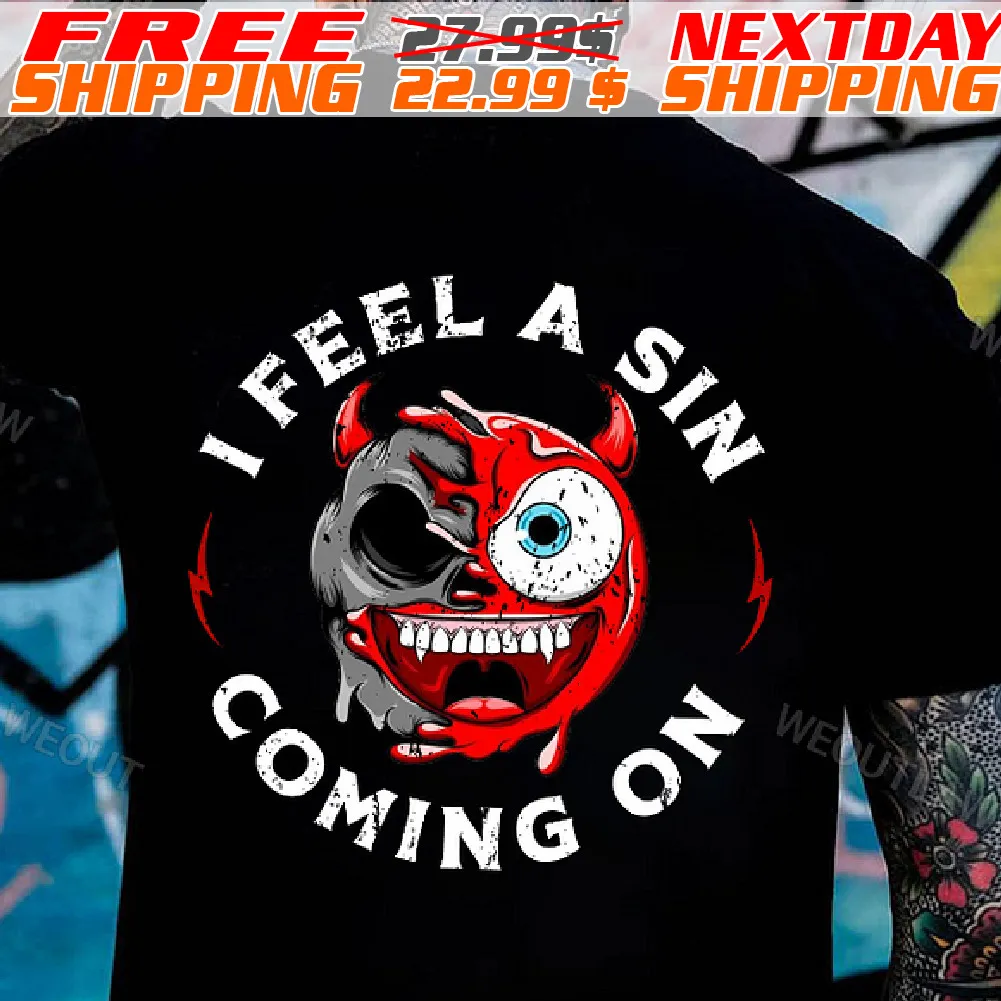 Skull I Feel A Sin Coming On Shirt