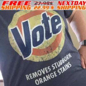 Vote Removes Stubborn Ornage Stains Shirt