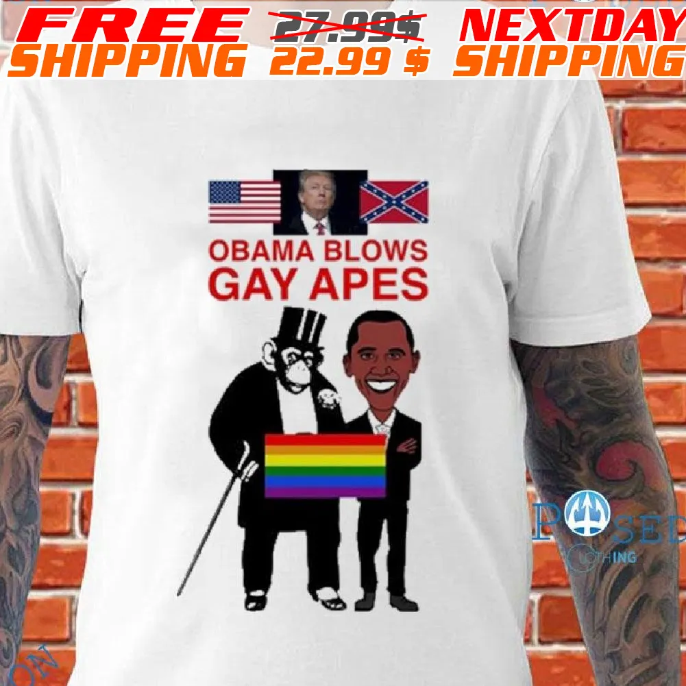 Donald Trump Obama Blows Gay Apes Shirt