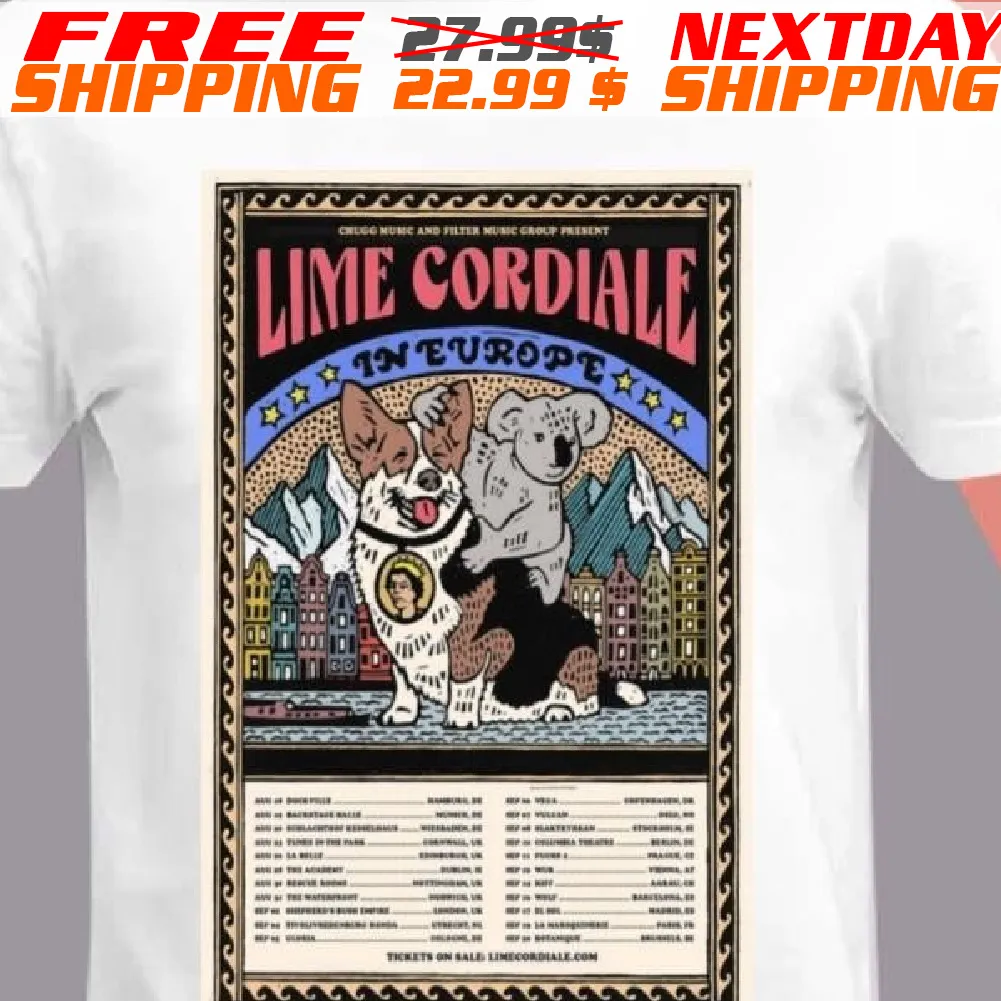 Lime Cordiale Europe Shows 2024 Shirt
