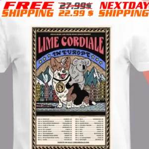 Lime Cordiale Europe Shows 2024 Shirt