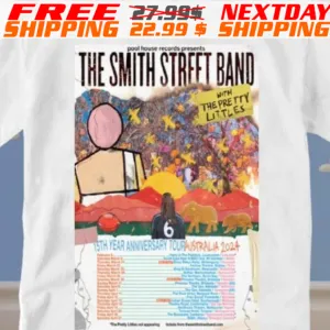 The Smith Street Band Australia, 15 Year Anniversary Tour Shirt