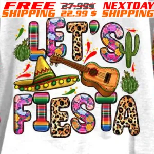 Mexico Festive Let's Fiesta Shirt