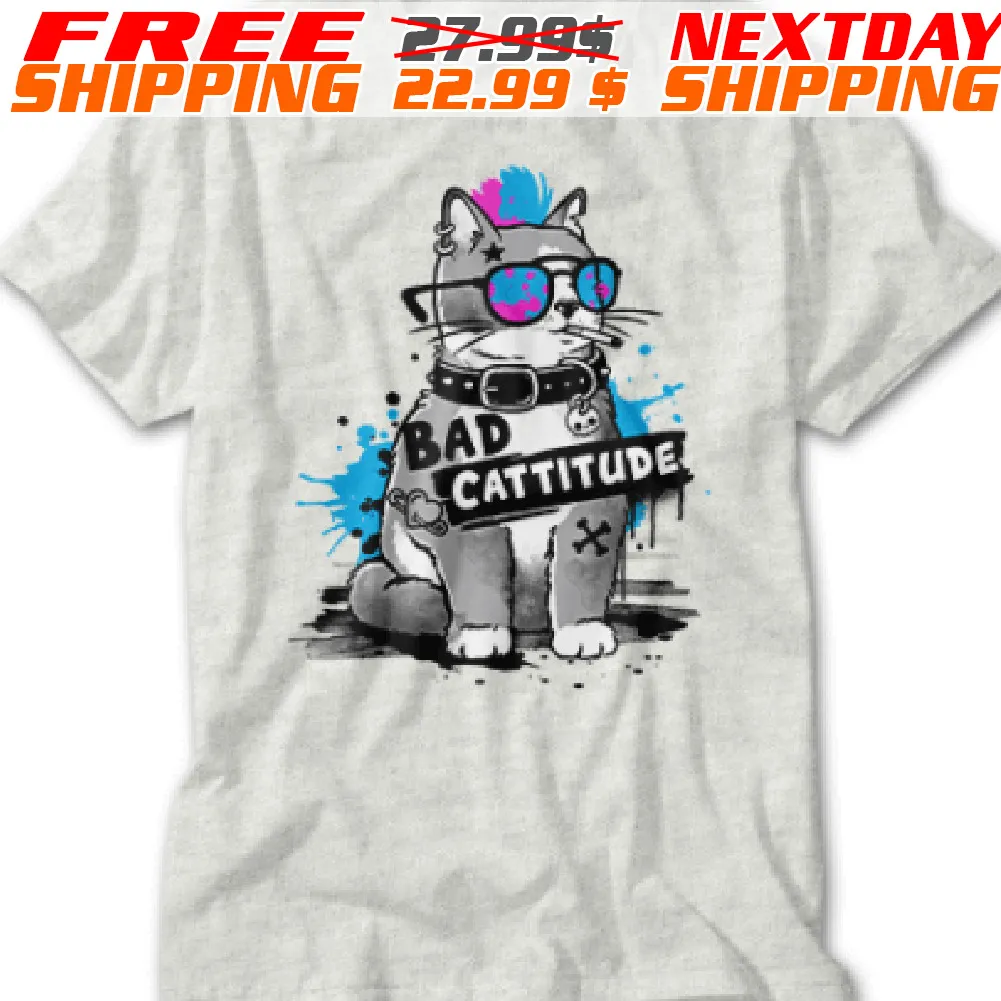 Cat Bad Cattitude Shirt