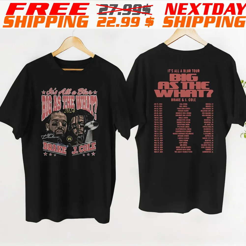 Drake J Cole It's All Blur Tour 2024 Shirt