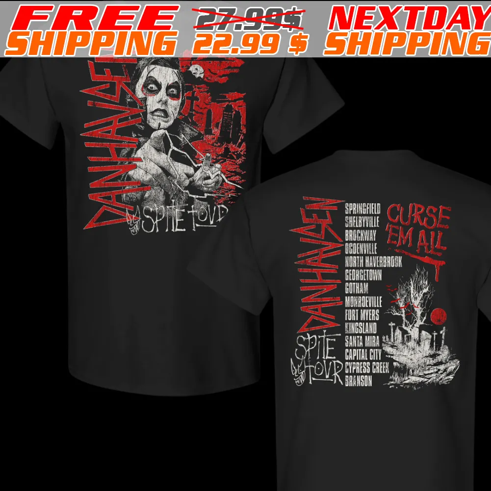 Danhausen AEW New Design Spite Tour Merchandises Double Sides Shirt