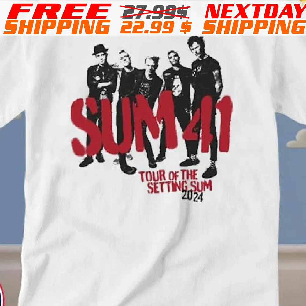 Sum 41 Spray Paint Photo 2024 Tour Shirt